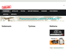 Tablet Screenshot of laisvaslaikrastis.lt